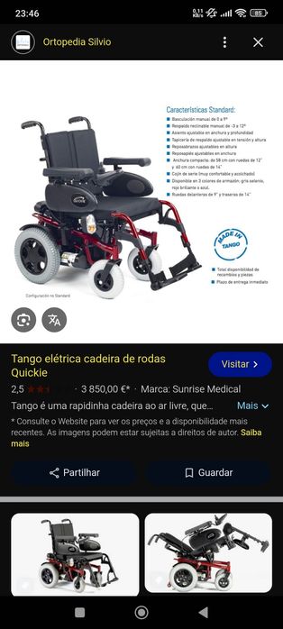 Cadeira de rodas eléctrica