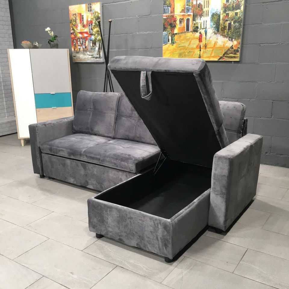 Sofá cama novo com baú! paga em casa