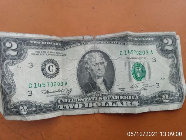 2 долари 1976 року