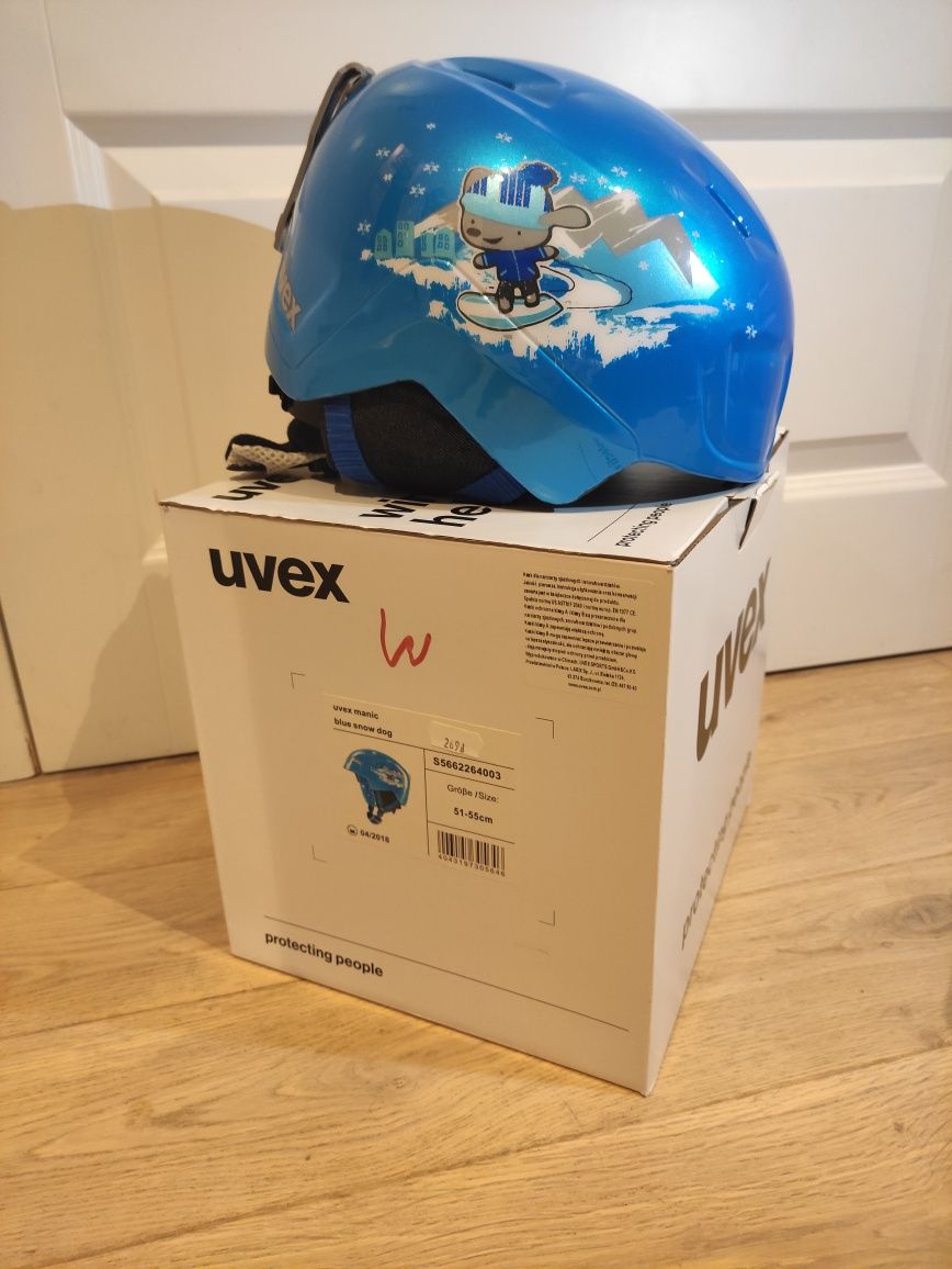 Kask narciarski Uvex rozm. 51-55 cm