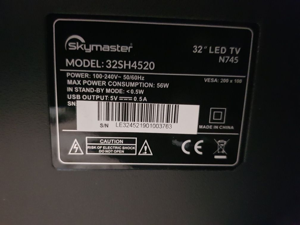Телевізор 32" LED T2