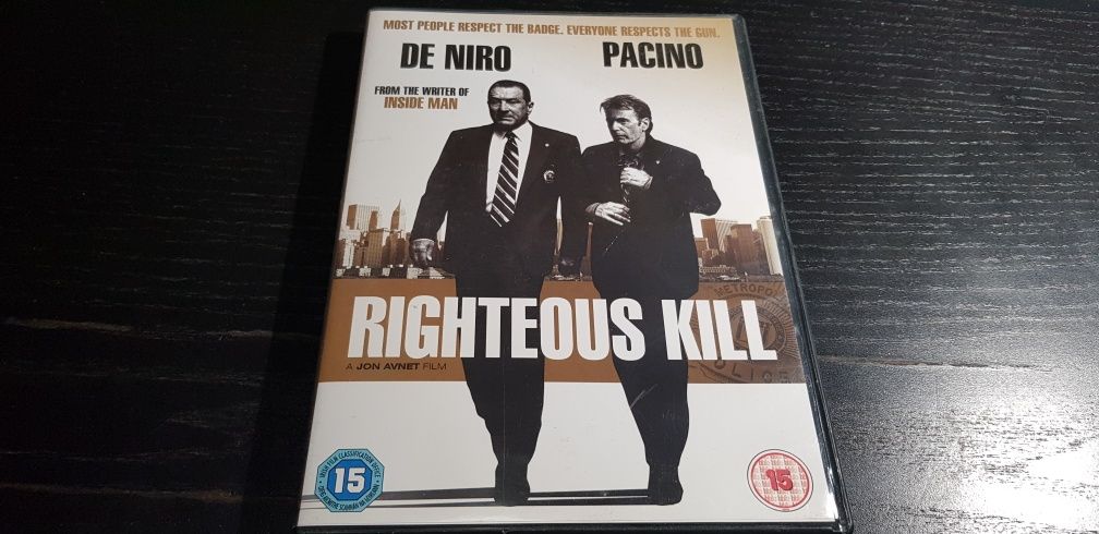 Righteous Kill film dvd. Robert De Niro, Al Pacino