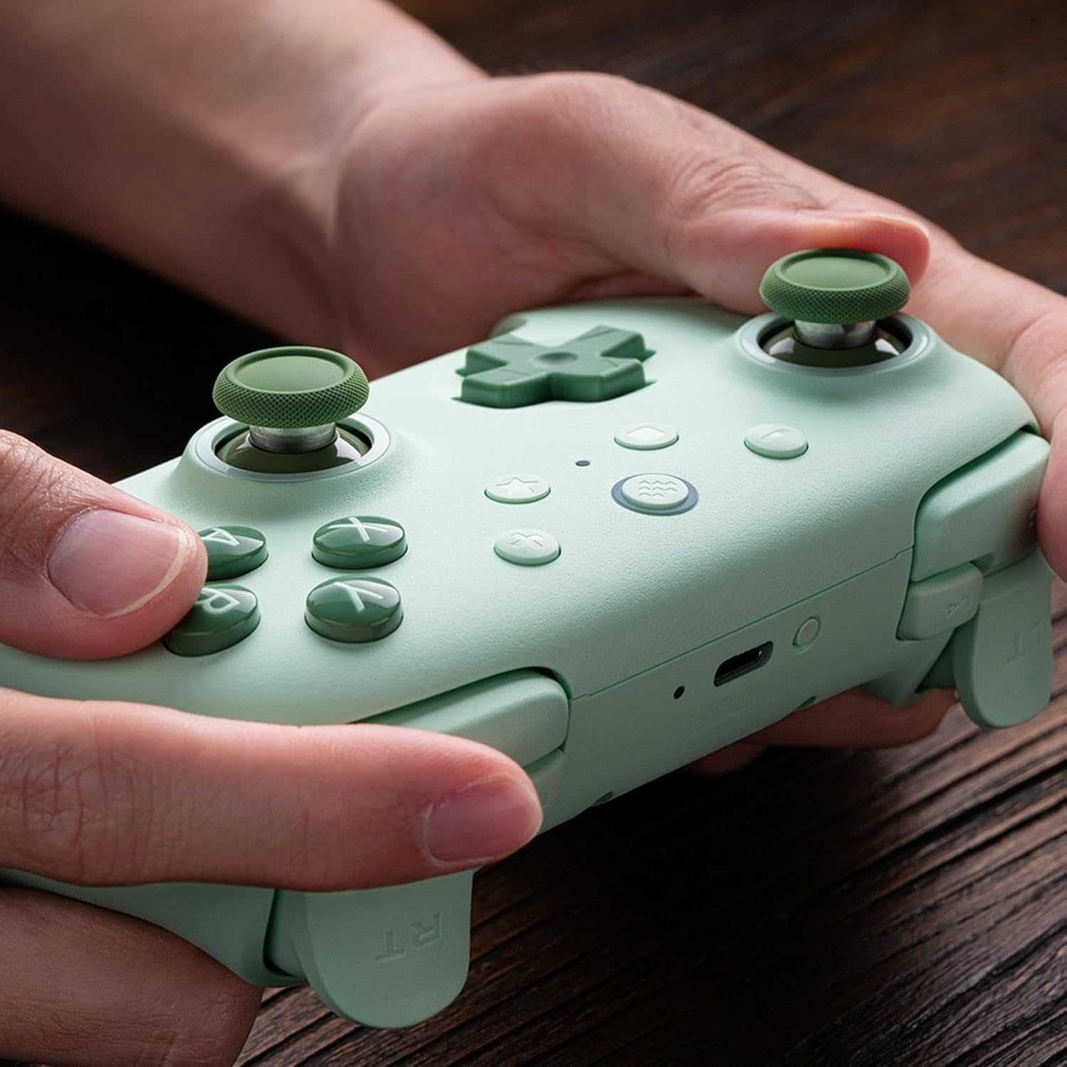 8bitdo Ultimate C Kontroler dla PC/Android, Hall Joysticki, Zielony