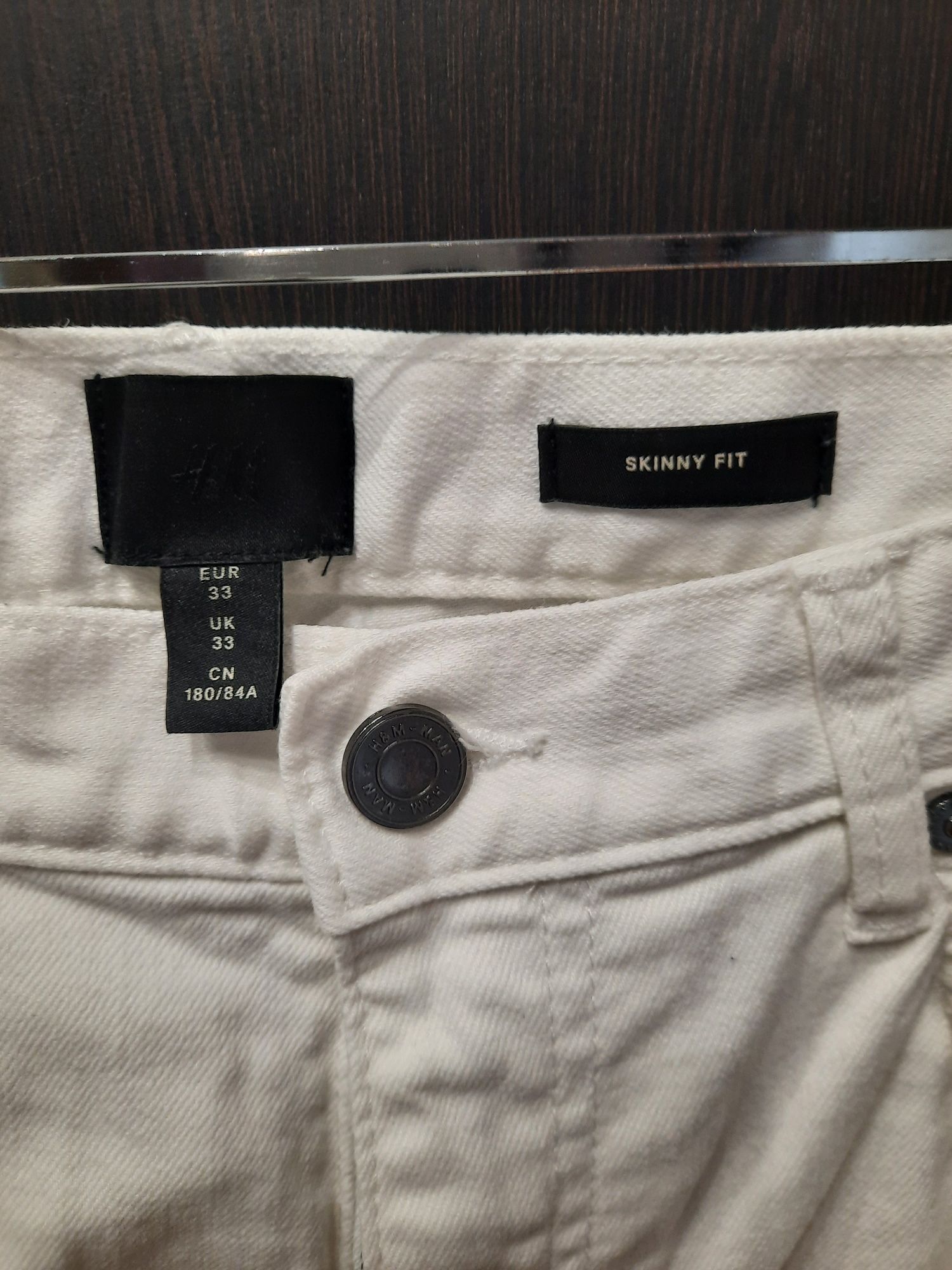 Білі джинси H&M чоловічі