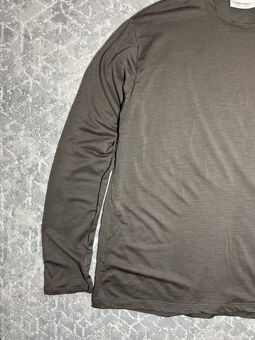 Чоловічий трекінговий лонгслів Icebreaker -з кишенею-розмір Л