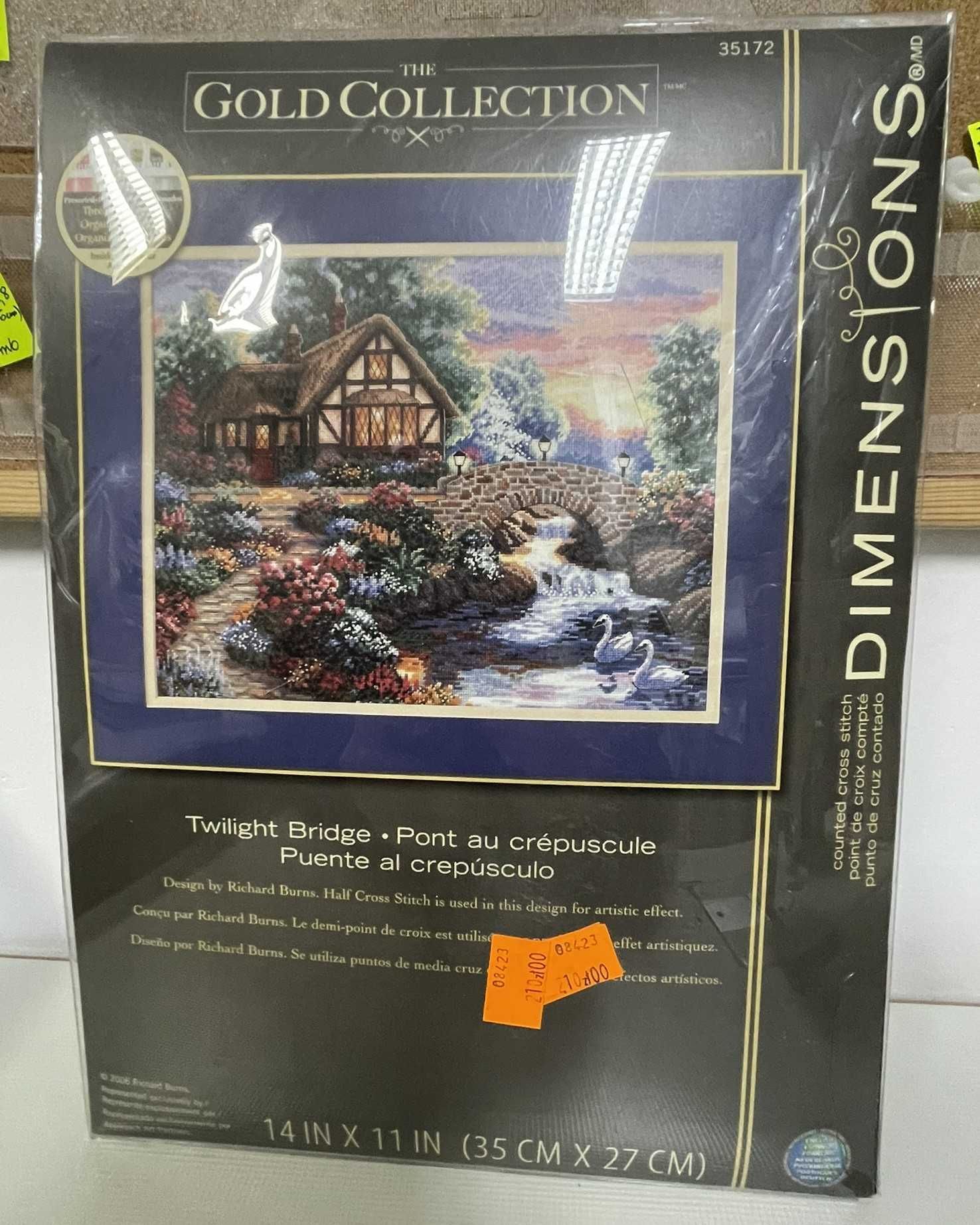 zestaw kanwa do wyszywania krzyżykiem Dimensions sielski obrazek
