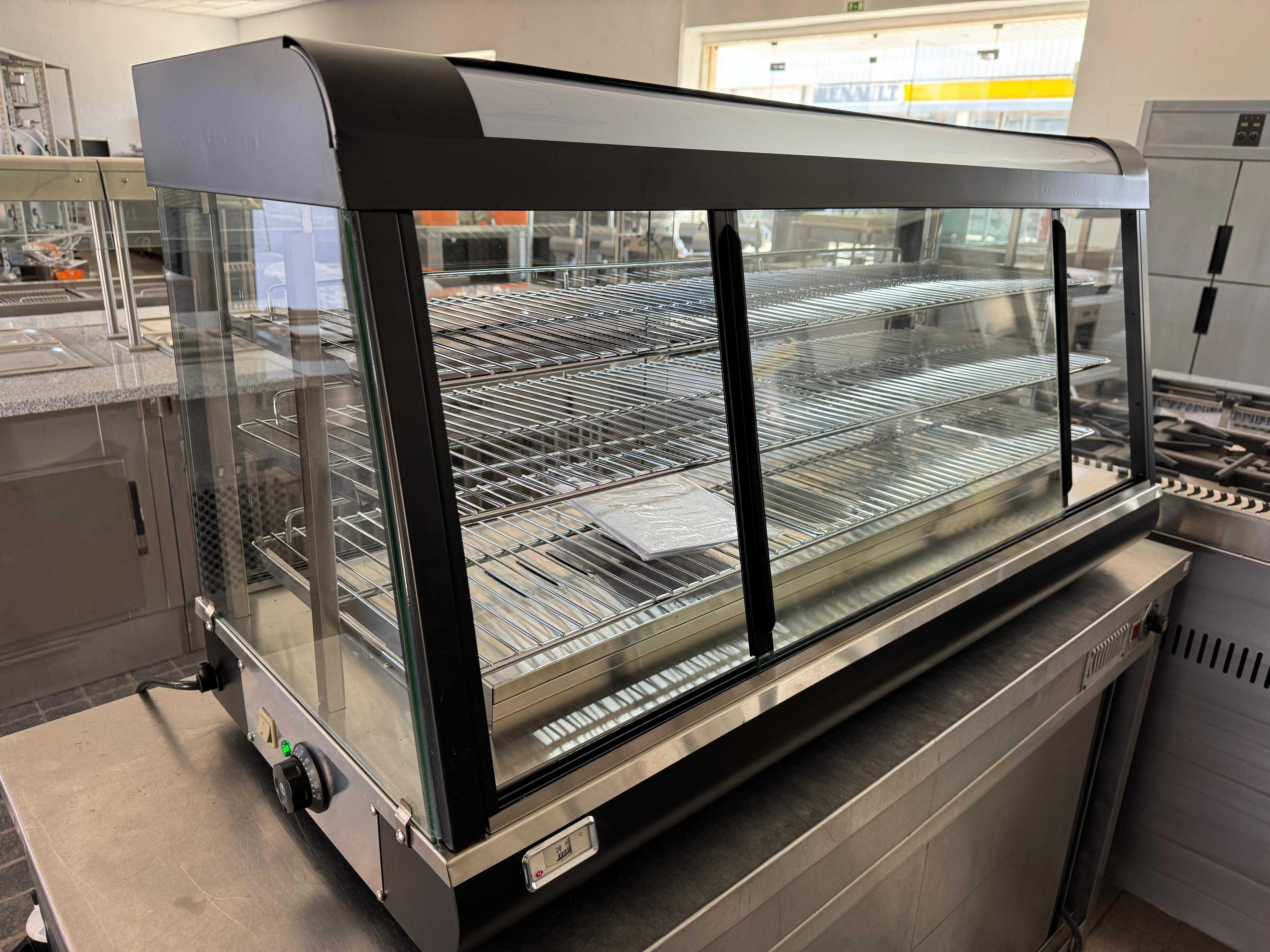 ACM1616 - Vitrine Expositora Aquecida 1,2m com 3 Prateleiras - NOVA
