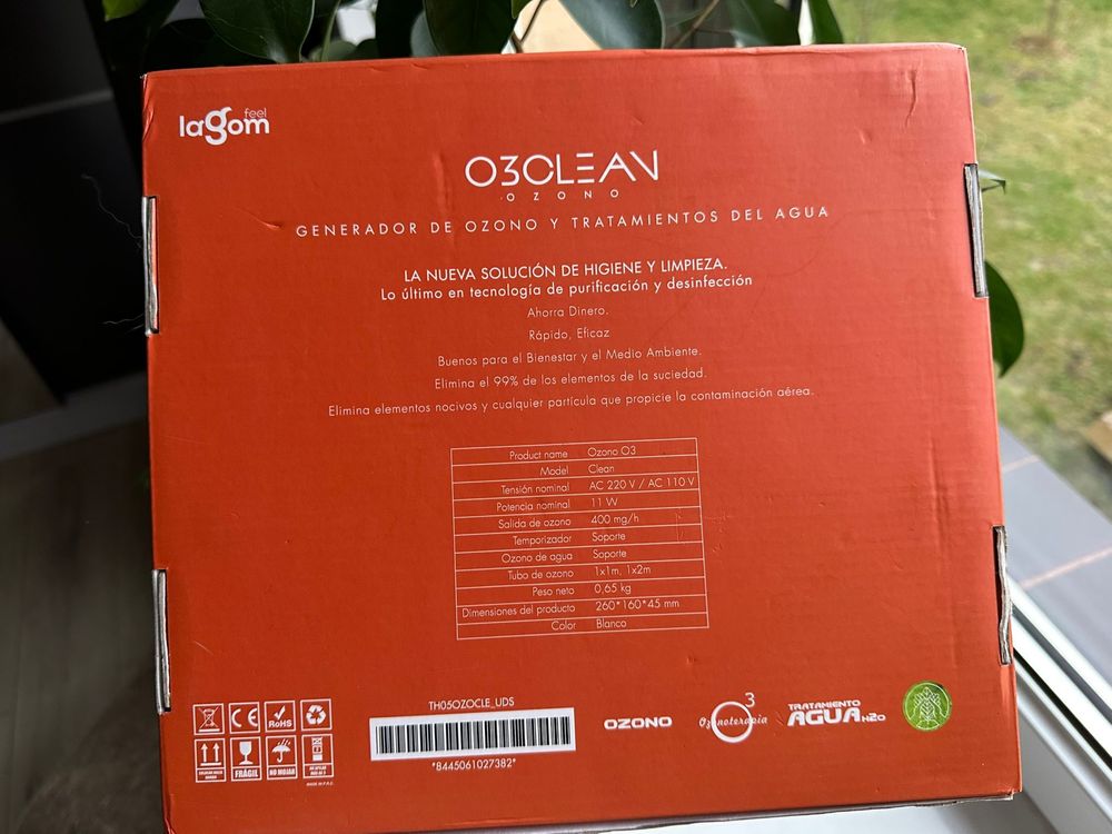Ozonator Lagom feel Ozon O3 Clean biały TOMI-Tech