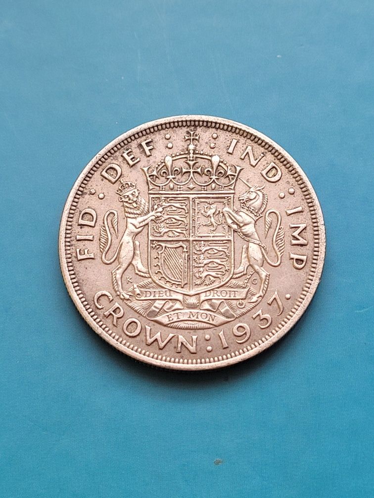 Moneta Korona 1937 r - Jerzy VI - Wielka Brytania (98)