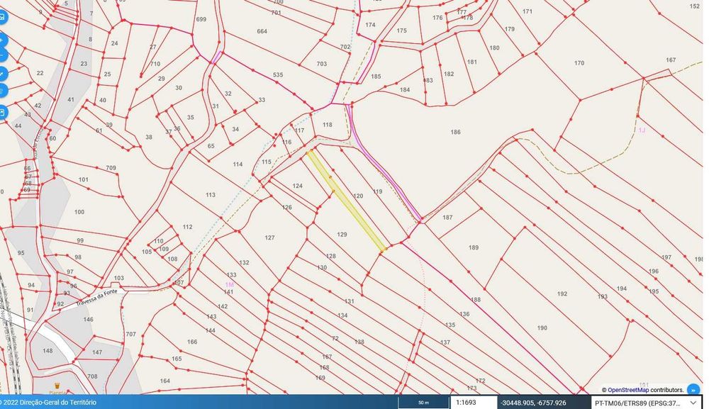 3 Terrenos em Fungalvaz, Assentiz, Tomar 0.124 ha, 1240 m2