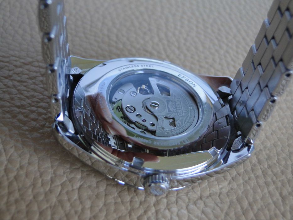 Orient Multikalendarz - granatowy - jak nowy