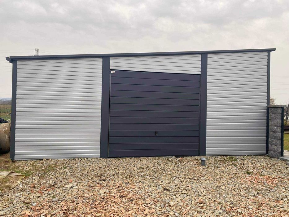Garaż blaszany 7x7 Solidne konstrukcje  Hale Wiaty Magazyn raty Tanio