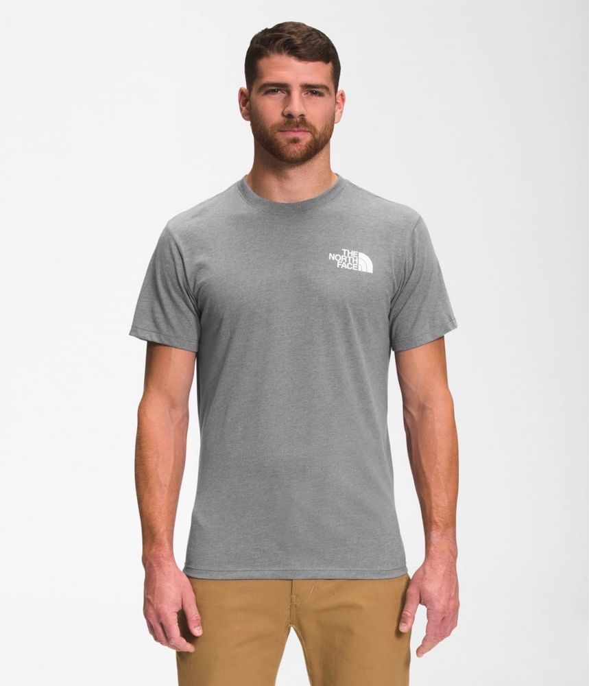 Футболка The North face оригинал серая белая синяя Box NSE Tee