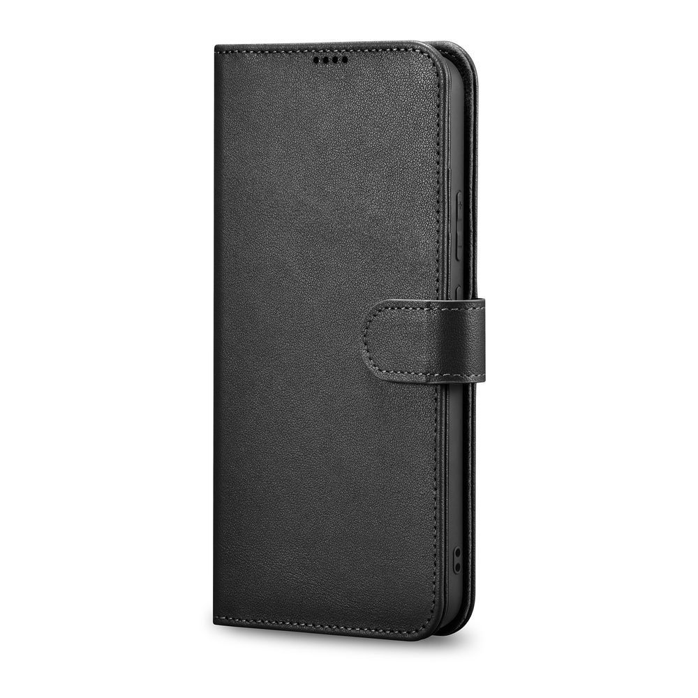 Etui Icarer Haitang Leather Wallet Samsung Galaxy S22 Plus Czarny