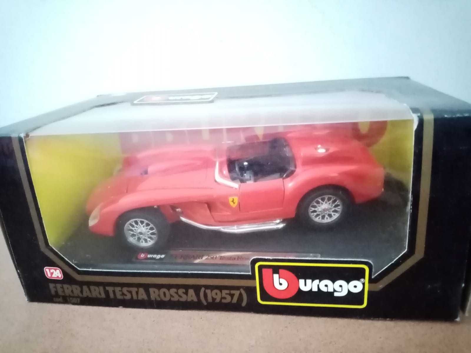 miniatura automóvel: Ferrari Testa Rossa, da Burago, ainda na caixa