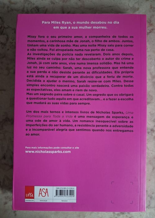 "Uma Promessa para Toda a Vida" Nicholas Sparks