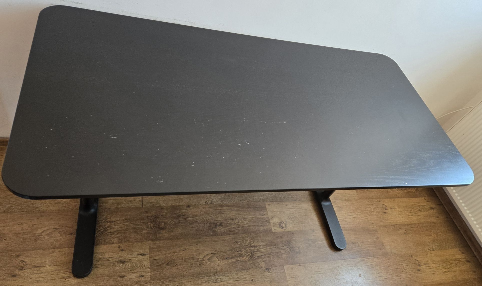 Duże regulowane biurko IKEA Benakt 160x80 jak Trotten