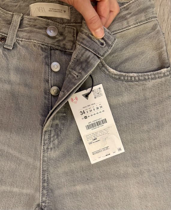 Джинси сірі Zara xs