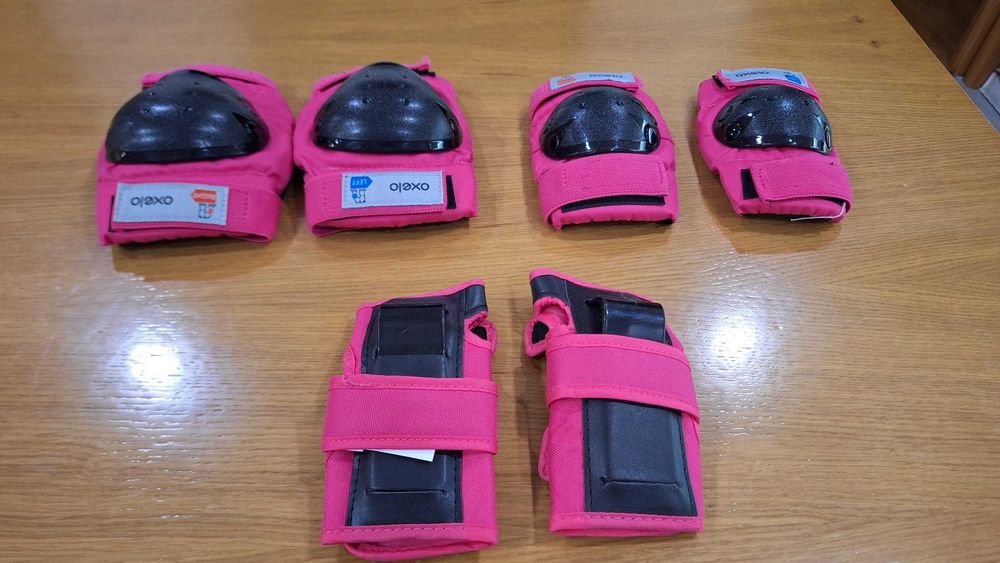 Conjunto Patins Menina Rosa
