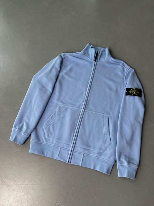 Чорна casual олімпійка на змійці Стон Айленд Stone Island Кофта Стонік