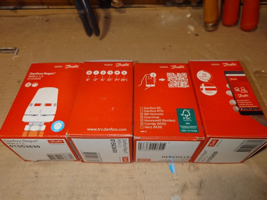 Głowica termostatyczna kaloryfera Danfos