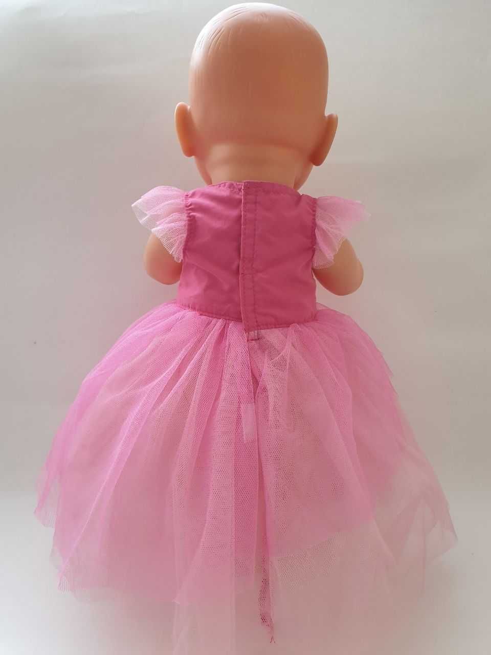 Одежда для куклы Беби Борн / Baby Born 40-45 см платье розовый