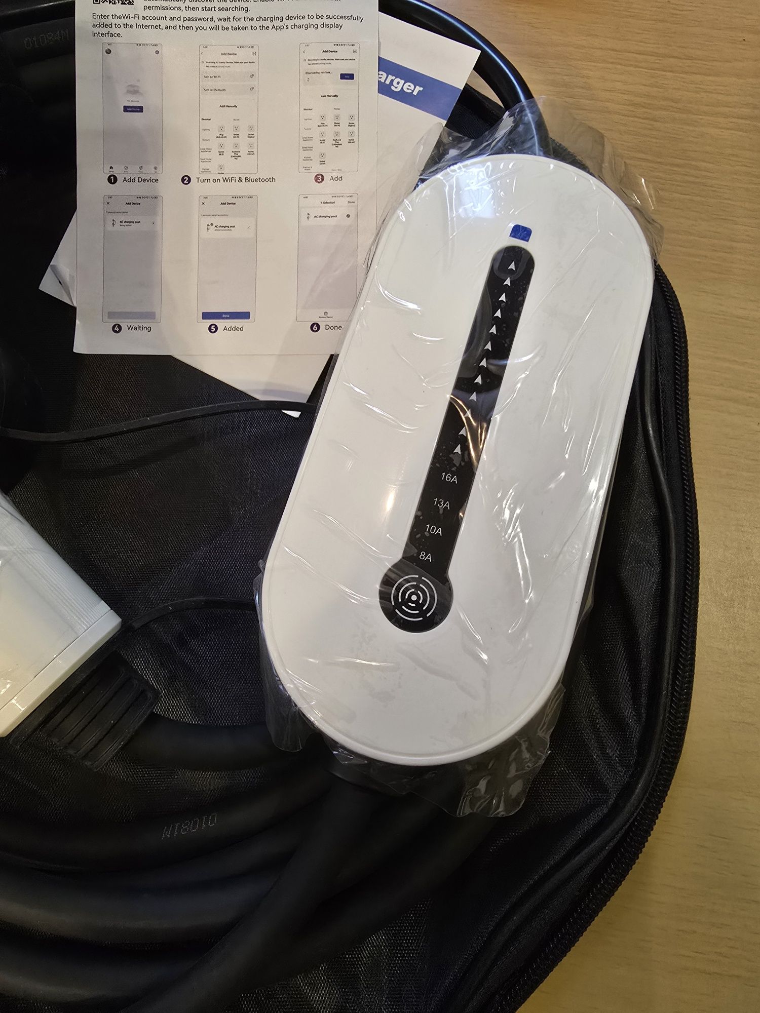 Зарядка 16А EV Charger3.5 метрів кабель Type1 Type2 Зарядний
