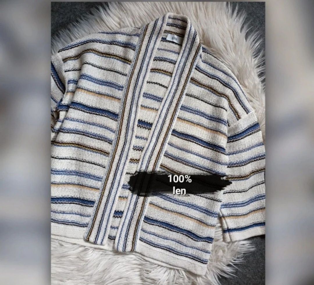 Narzutka len Closed/Roz XXS/XS/S