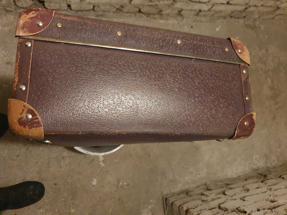 Duża Przedwojenna walizka 65x40x18cm prawie 100 lat!