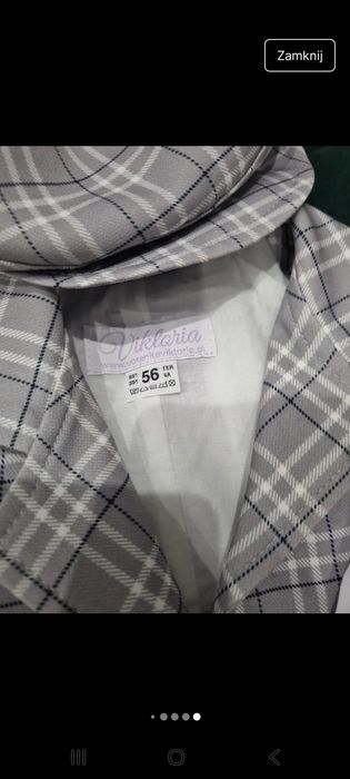 Komplet do chrztu dla chłopca 56 firma Victoria