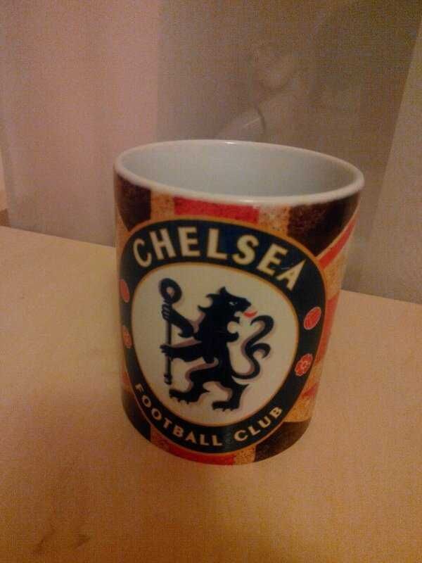Чашка чайная футбольная с изображением символики FC Chelsea