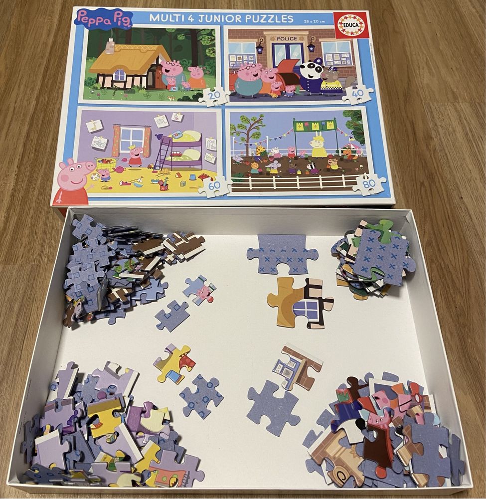 4 puzzle criança progressivos Porquinha Peppa / Peppa Pig