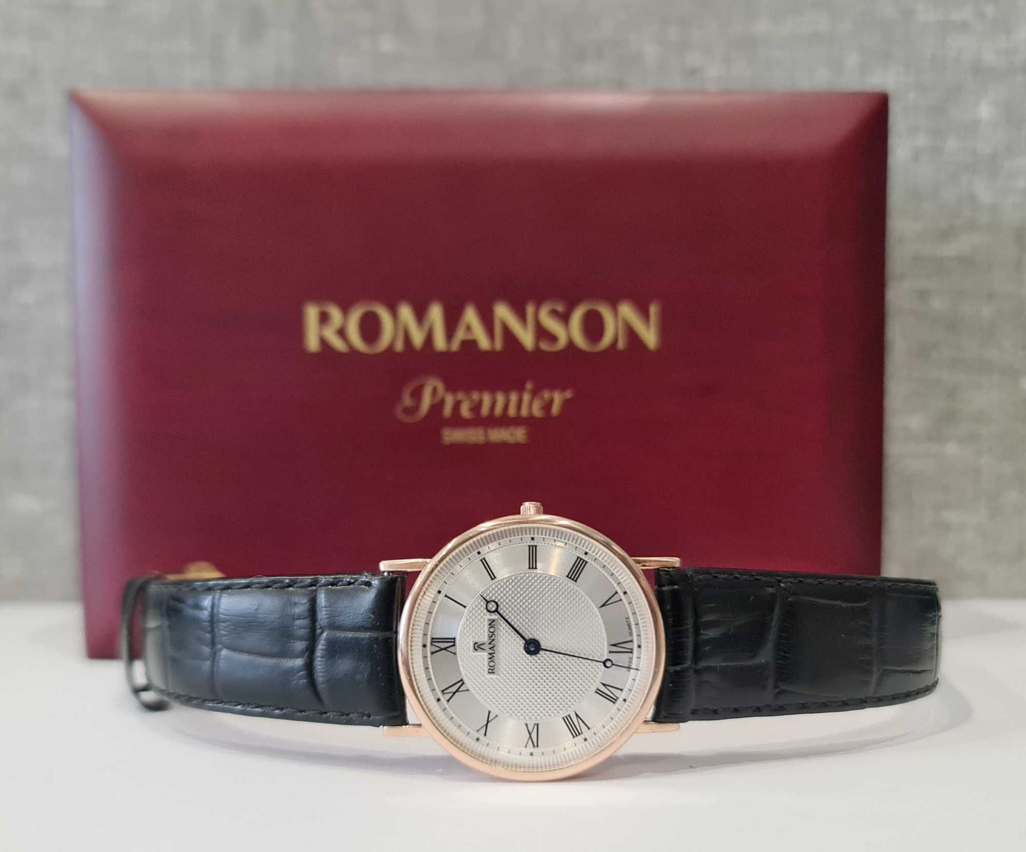 Золотий годинник Romanson Gold 34 mm Swiss золото 14к 585 пр