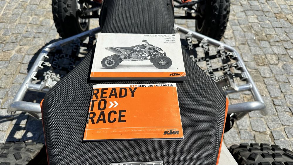 Moto 4 / quad ktm 450sx atv com 170 horas originais e manual