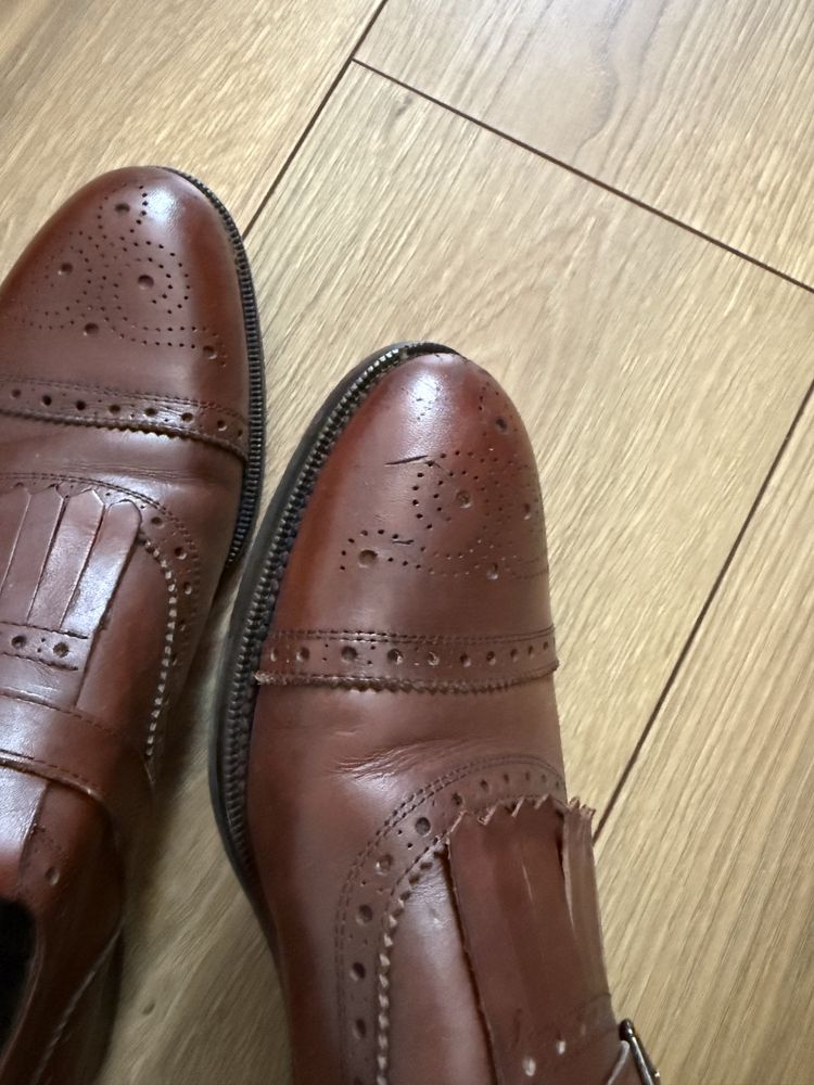 Massimo Dutti, brogsy, męskie buty, skóra
