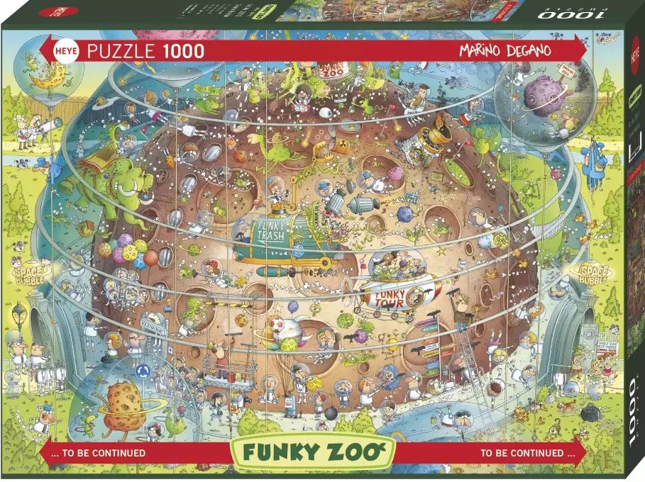 Puzzle 1000 elementów. Funky Zoo. Heye