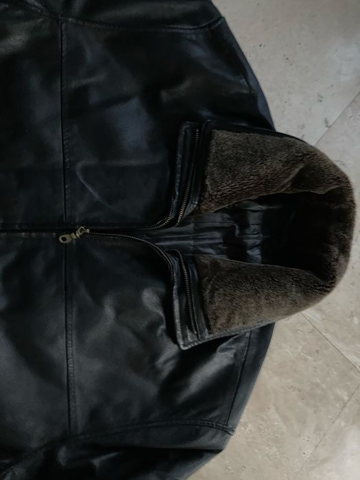 Męska ocieplana skórzana kurtka  skóra naturalna  r.XXXL  stan idealny