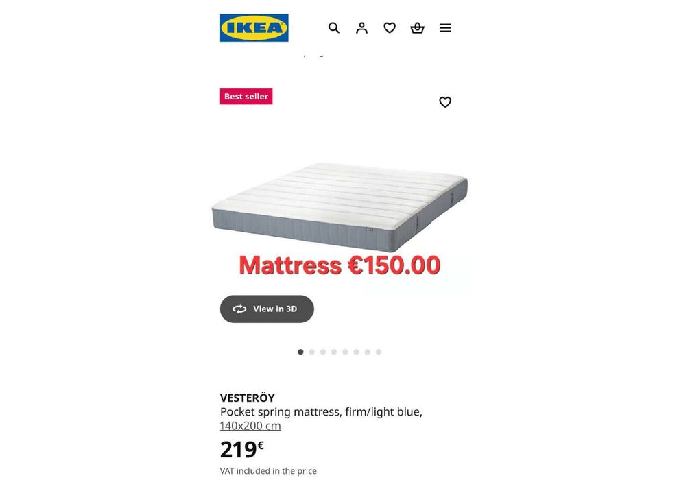 IKEA furniture, sofa and mattresses for sale