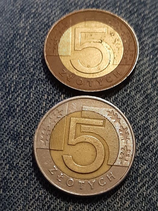 Moneta 5 złotych 2015 destrukt