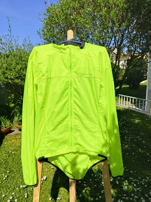 Casaco corta vento de bicicleta de estrada