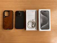 iPhone 15 Pro | 256GB | 93% kondycji | Stan Idealny | Black Titanium |