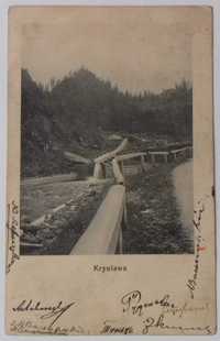 Pocztówka Hryniawa - Pokucie, Kresy wschodnie, ok. 1910 (rzadka R)