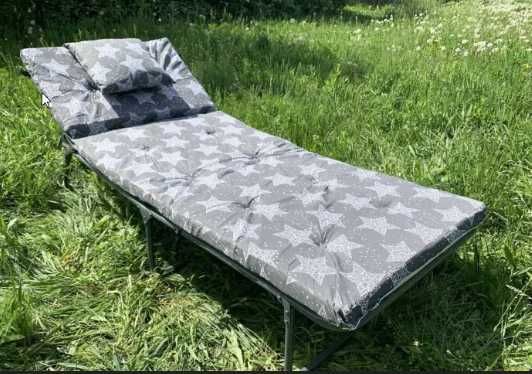 Розкладачка М60 з матрацом 6 см і подушкою, розкладушка