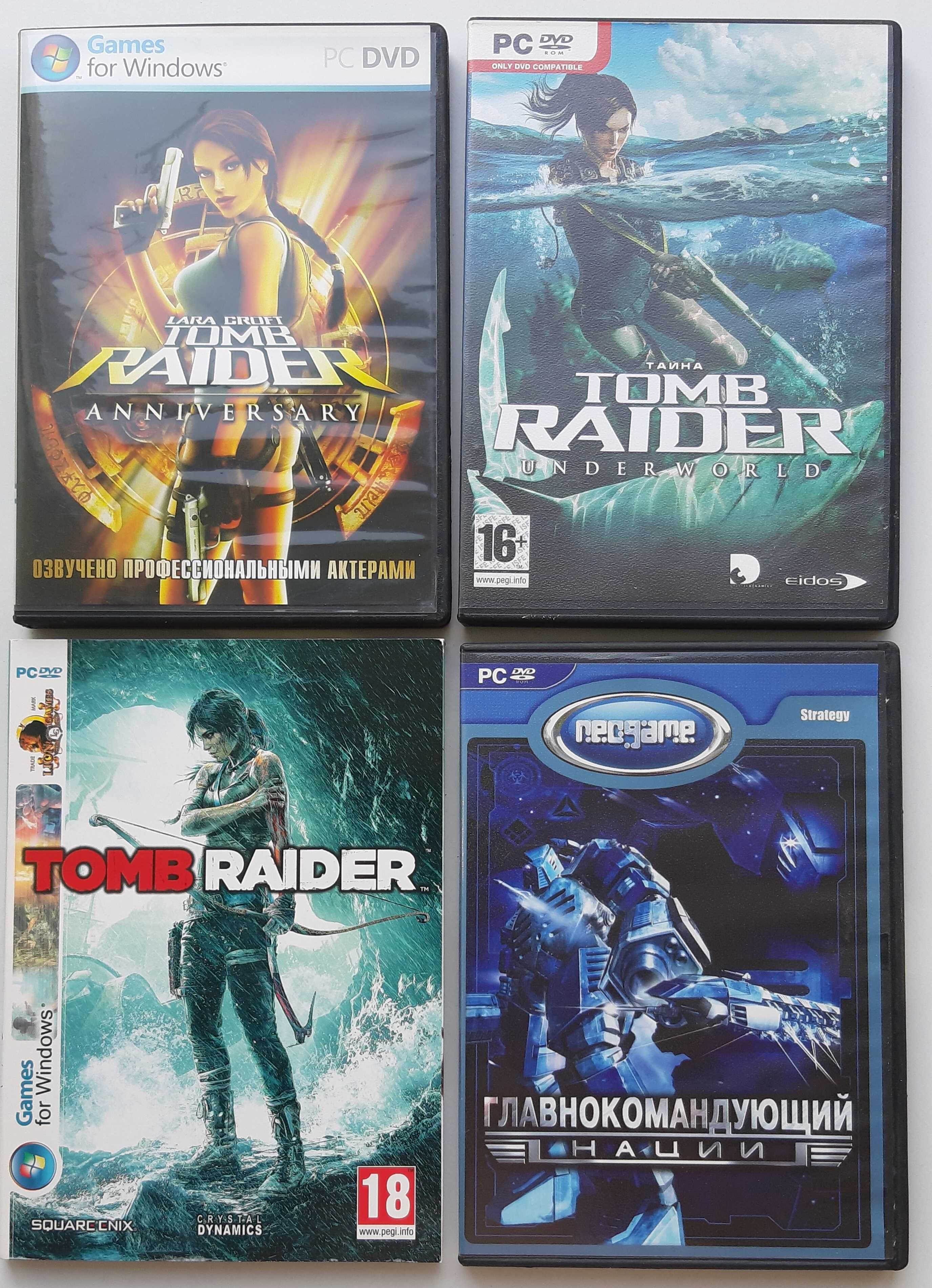 Игры на DVD Tomb Raider Fallout Heroes M&M Disciples Witcher Assassin