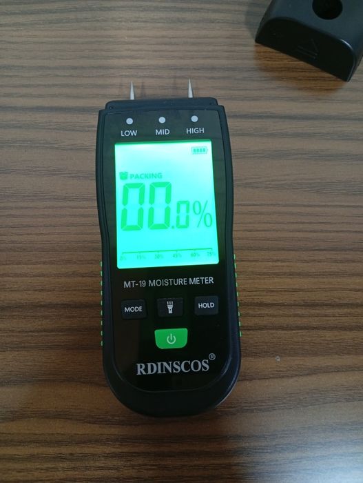 Miernik wilgotności drewna betonu Rdinscos mt19 z dużym wyświetlaczem