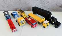Matchbox, Majorette, Solido, Hot Wheels i inne - zestaw ciężarówek