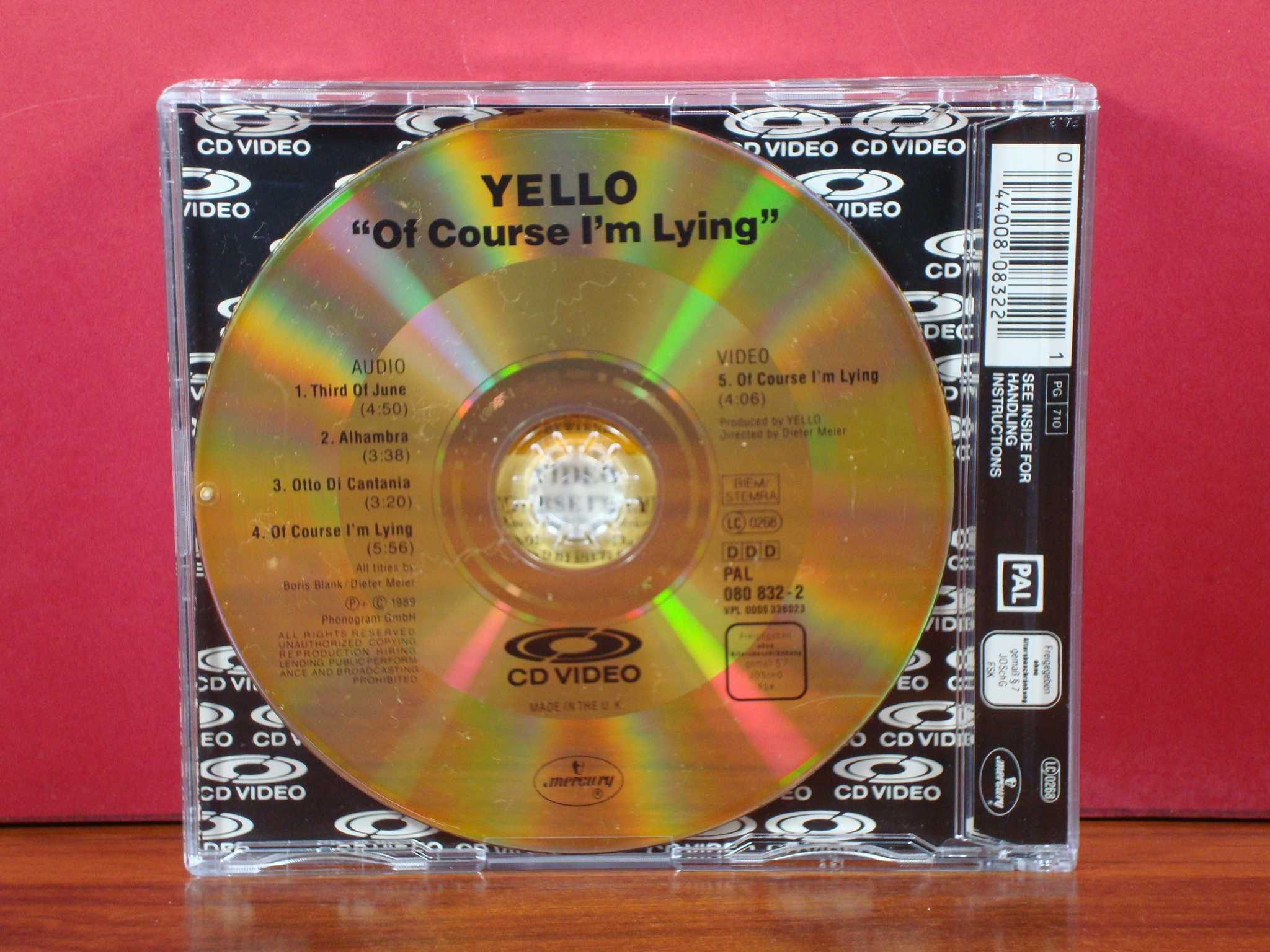 Yello - Of Course I'm Lying / VG Plus / LaserDisc  5"/ Single / PAL