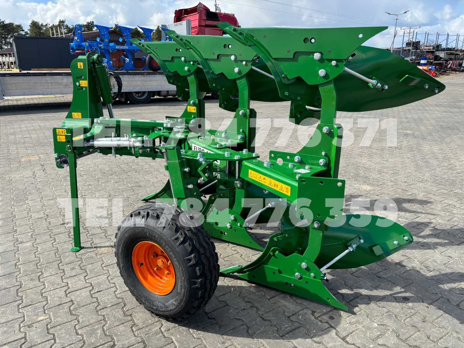 Pług obrotowy zagonowy EURO MASZ odkładnie kvernalend 18" 3/4/5 skiby