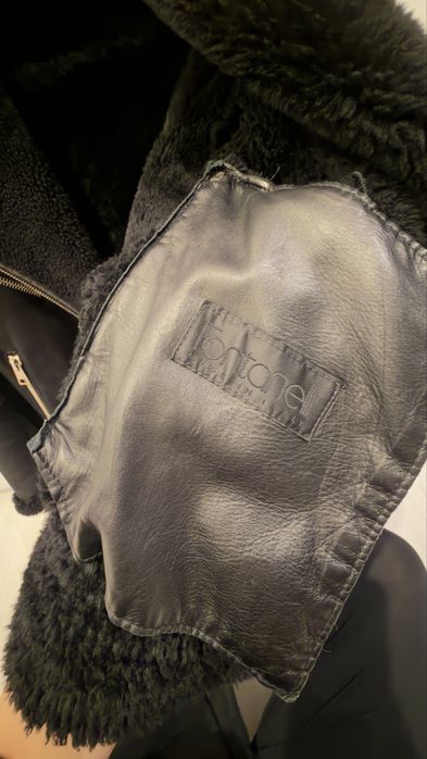 Брендовая итальянская дубленка авиатор