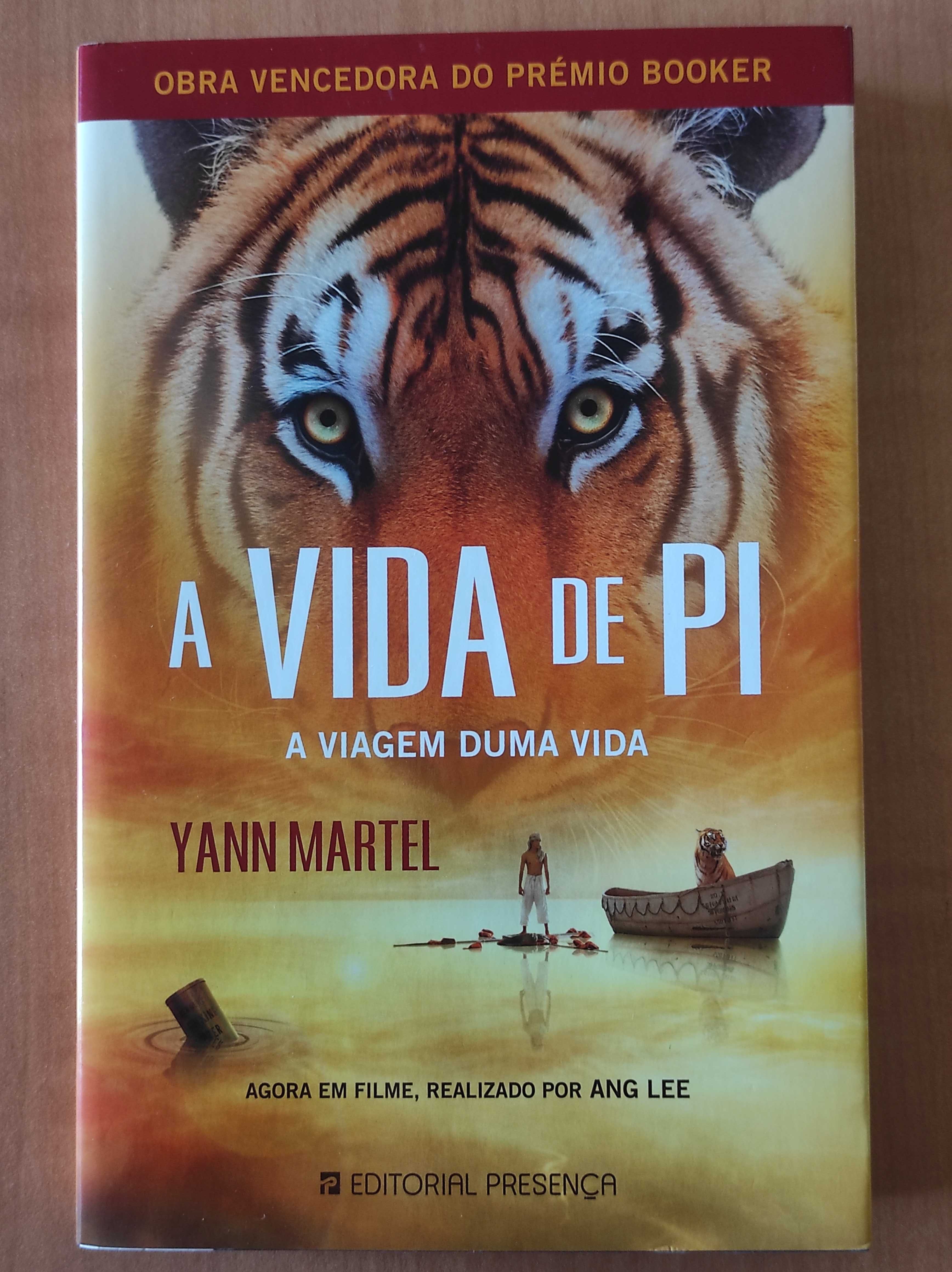 Livro "A Vida de Pi" (com capa protetora)